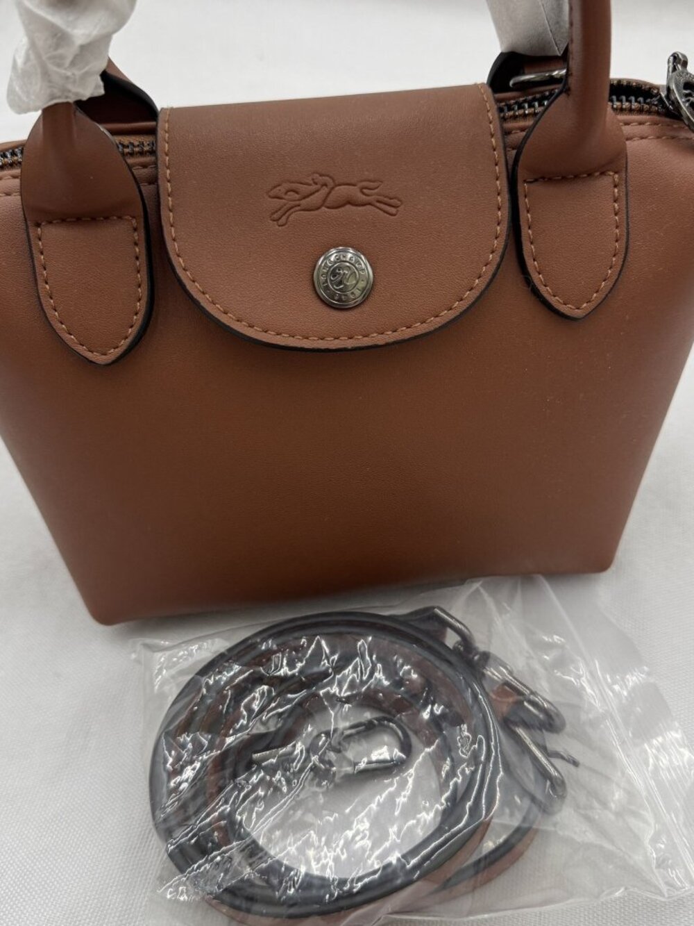 Longchamp Le Pliage Xtra Mini Handbag Chestnut Brown